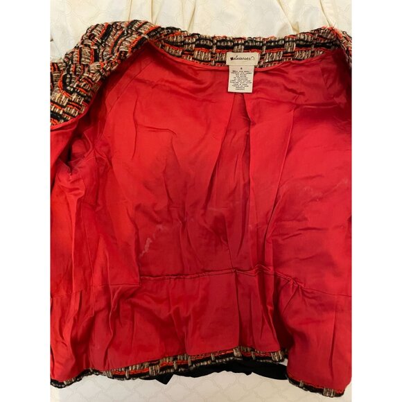 Anthropologie Elevenses Short Sleeve Button Blazer Bow Belted Y2K Cottagecore - Picture 16 of 16